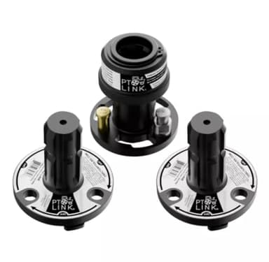 PTO Link® Compact Quick-Connect System – 3-Piece PTO Coupler Set for Sub-Compact & Compact Category 1 Tractors & Implements (Up to 70 HP)