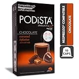 Hot Chocolate Nespresso Compatible Capsules Hot Cocoa Pods - Caramel Infusion - 10 Pod Package