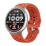 Amazfit Active 2 Smart Watch 44mm, GPS Maps with Direction, Fitness Tracker, 10 Day Battery, Sleep Monitor, 160+ Sport Modes, Water Resistant, for Android & Apple iPhone, Red Silicone