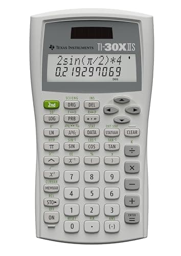 Texas Instruments TI-30XIIS Scientific Calculator, White