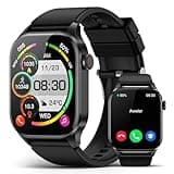 Smart Watch, Infrared True Blood Oxygen Monitor, 2.04-inch AMOLED Display, Heart Rate Sleep Blood Pressure, 136+ Sports Modes, IP68 Waterproof Fitness Tracker, Compatible with Android and iOS