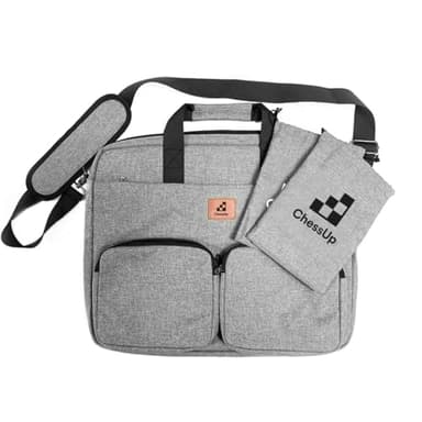 Carry Bag and Piece Sacks by Bryght Labs - Made for the ChessUp 2 Electronic Smart Chess Board