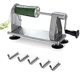 Homarden Stainless Steel Vegetable Spiralizer - 5 Blade Zucchini Noodle Maker - Industrial Quality Vegetable Slicer for Veggies, Salad Chopper, Potato Cutter, Zoodle Maker, 9 x 3.5 x 4.8 Inches