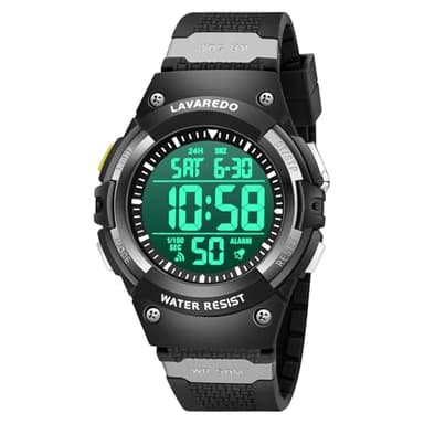 Kids Watch Boys,Digital Outdoor Sports Watches,50M Waterproof Chronograph Multifunctional Wristwatch with Alarm/Timer/Stopwatch for 5-16 Year Old Children Teens-Fits Wrist 6.3"-9",Kids Gift
