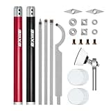SIIIXS Carbide Tip Wood Lathe Turning Tool set With Bowl sander, Lathe Roughing and Finishing Hollowing Tool Interchangeable Aluminum Alloy Handle with 4pcs Carbide Inserts For Woodturning