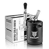 TMCRAFT 64oz Nitro Cold Brew Coffee Maker, Home Brew Coffee Keg with Stainless Steel Stout Creamer Faucet & Pressure Relieving Valve