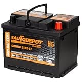 1AUTODEPOT BCI Group 47 Car Battery, 12V 60Ah Size H5 Automotive Battery Premium Maintenance Free AGM Batteries, 680CCA, 100RC
