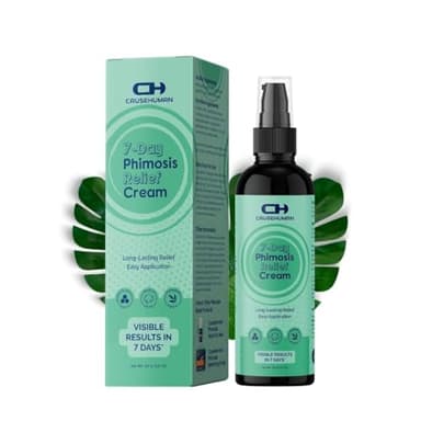 Cause Human 7-Day Phimosis Cream | Steroid-Free Treatment for Fast Relief at Home | Visible Results in 7 Days* | 3.16 fl oz (90g) | No Irritation | No Steroids (7 Day Phimosis Relief Cream)