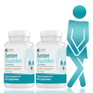 Better Bladder Ultra Control Supplement for Women & Men – Bladder Support Supplement Enhanced with Vitamin D3 to Help Reduce Urinary Leaks, Frequency & Urgency - 120 Count (2 Bottles)