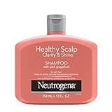Neutrogena Exfoliating Healthy Scalp Clarify & Shine Shampoo for Oily Hair and Scalp, Anti-Residue Shampoo with Pink Grapefruit, pH-Balanced, Paraben & Phthalate-Free, Color-Safe, 12oz