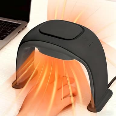 Heated Mouse Pad Hand Warmer,Foldable Desk Heater for Office Quiet Small,Adjustable Temperature Small Space Heater for Office,Portable Electric Space Heaters for Indoor Use,110V 100W
