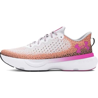 Under Armour Women's Infinite, (100) White/Anthracite/Retro Green, 7, US