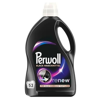 Perwoll Renew Black (1 x 52 Washes) | Detergent For All Dark Colors | Improves Color and Strengthens Fibers