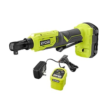 RYOBI ONE+ 18V Cordless 3/8 in. 4-Postion Ratchet Kit with 1.5 Ah Battery and Charger