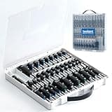 toolant Impact Magnetic Nut Driver Set, 34pcs Impact Driver Bit Set, Deep Nut Driver Set, Impact Socket Adapters, Wing Nut Driver, Bit Extension, 1/4'' Quick Change