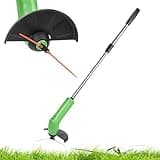 Mini Grass Trimmer Cordless Household Small Electric Weed Wacker Hand Held Portable with 24 In Telescopic Pole Gardening Batteries Powered Lawn Mower for Yard, Not Included Batteries, Mini Weed Wack