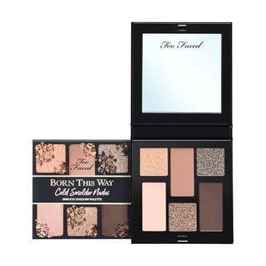 Too Faced Born This Way Natural Nudes Mini Eye Shadow Palette Makeup | Creamy, High Pigment Matte + Shimmer Shades, 0.2 Ounce, Cold Smolder Nudes