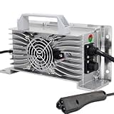 Xtuboz Golf Cart Charger 58.4V 20A Lithium LiFePO4 Battery Charger 48V(51.2V) Waterproof with RXV Plug Onboard 16 Strings 20AMP Rechargeable Charger for for Golf Carts