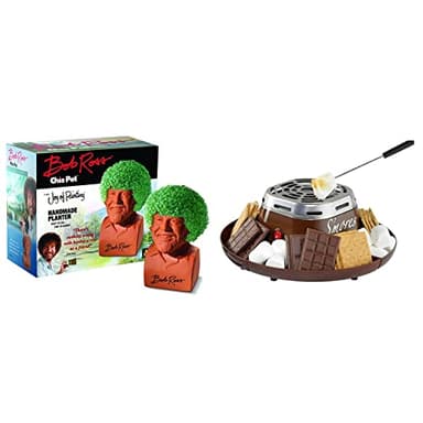Chia Pet Bob Ross with S'mores Maker and Accessories
