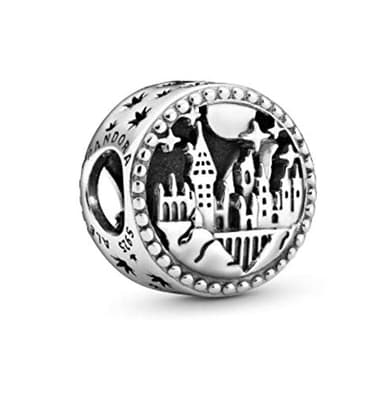 CHARMY´S Sterling Silver Wizard School compatible with Harry Potter Magic School Charm for use of Pandora Bracelets & Necklaces for Women – Cute Wizard School Design
