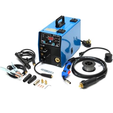 S7 MIG Welder with Gas and Gasless Capability, Knob-Control MIG Welding Machine for Beginners and DIY Home Workshop, Flux Core & Gas MIG Welder