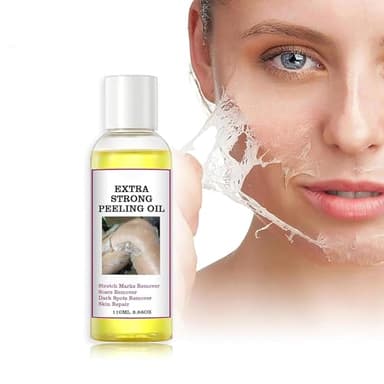 Yellow Peeling Oil, Peeling Oil for Dark Skin, Strong Peeling Gel Extra Strength, Exfoliating Peeling Solution for Body All Skin Type Dead Skin Remover (3.87 Fl Oz / 110ML)
