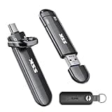 SSK USB Drive 1TB External SSD, No Speed Drop Portable SSD 1000MB/s, USB 3.2 Gen 2 A+C Dual Port External Solid State Hard Drive for iPhone 15/16 Pro, Win, Mac, Android Phone