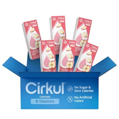 Cirkul LifeSip B-Vitamins Honeycrisp Apple Flavored Water 6-Pack for Daily Hydration, Makes 36 Drinks. No Sugar, 0 Calories. With Vitamins B3, B6 & B12