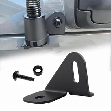 Teurroie Driver Side Antenna Mount for 2018-2024 Jeep Wrangler JL/JLU & Gladiator JT, 4xe, Sport, Willys, Sahara, Rubicon, CB/GMRS/HAM Compatible