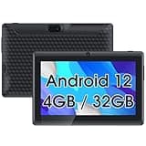 HOTTABLET Tablet, 7 inch Android 12, 4GB+ 32GB, IPS Screen, Dual Camera, Bluetooth, WiFi Tab, IPS Screen, Black