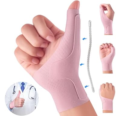 Wrist Thumb Brace Mommy Compression Stabilizer Waterproof Thumb Spica Splint for Arthritis,Trigger Finger,De Quervains Tenosynovitis,Tendonitis,CMC Joint Pain and Support-Women Men-Left or Right Hand