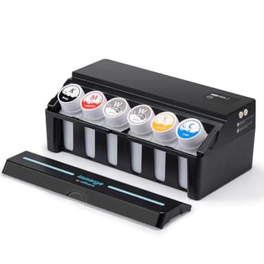 OFFNOVA Immerge CISS DTF with Digital Display, White Ink Circulation System, Extension CISS Ink Tube and Waste Ink Tank/Collector for ET8550 ET8500 L1800 L800 L805 DTF Printer, Black