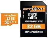 SPYPOINT 32GB Micro SD Memory Card Trail for Cameras | Adapter Media Storage for Trail and Game Cameras Designed | Used in Hunting and Trail Cams (Class 10 Speed)