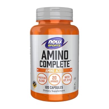 Now Sports Nutrition, Amino Complete™, Protein Blend with 20 Aminos and B-6, 120 Veg Capsules