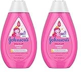 Johnson's Baby Shiny Soft TearFree Kids' Shampoo with Argan Oil Silk Proteins Paraben Sulfate DyeFree Formula Hypoallergenic Gentle for Toddler's Hair, 13.6 Fl Oz (Pack of 2)