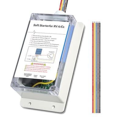 Soft Start for RV Air Conditioner, HVAC Soft Starter Kit for RV Enables Easy Start an A/C, Appliances on RV Power with a Small Generator Van Camper, Trailer Air Conditioner,Motorhome