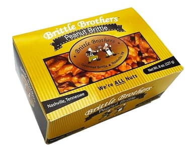 Brittle Brothers Peanut Brittle - 8 oz Gift Box - Gourmet Candy
