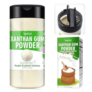 Xanthan Gum Powder - 8oz Food Grade Xanthan Gum Thickener for Baking and Cooking - Gluten Free and Keto Friendly, Vegan Xanthan Gum Thickening Agent for Ice Cream, Cake, Sauces, Soups, Yogurt, Candy