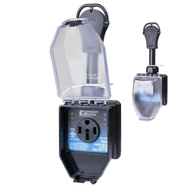Progressive Industries SSP-50XL Portable RV Smart Surge Protector, Black, 50 Amp
