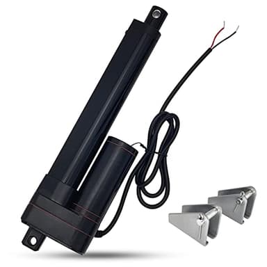 JQDML 12V Heavy Duty Linear Actuator - 6 Inch Stroke, 660lbs/3000N, 0.2"/s Speed, IP65 Waterproof with Mounting Brackets, for Cabinet, Window/Door Opener, Solar Tracker, Marine & RV Equipment