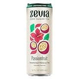 ZEVIA Organic Caffeine Free Sweetened Hibiscus Passionfruit Tea, 12 FZ