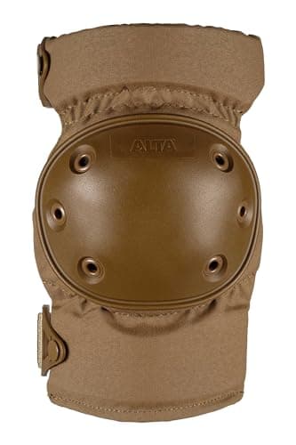 ALTA 52913.14 AltaCONTOUR Knee Protector Pad, Coyote Nylon Fabric, AltaLOK Fastening, Flexible Cap, Round, Coyote