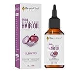 RootsGro Onion Black Seed Oil - Cold Pressed, Potentially Helps to Strengthen & Nourishes Hair Scalp - Infused with Onion Seed, Argan, Jojoba, Almond, Moringa, Tea Tree, Coconut Oil - 4oz