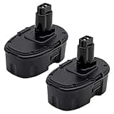 Akkopower 18V Replacement Battery for DeWalt: 2 Pack 5.0Ah 18 Volt XRP Batteries for DC9096 DC9098 DE9098 DE9096 DE9098 DW9096 Cordless Power Tools