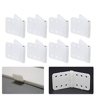 AONTOKY 25Pcs Pinned Nylon Hinges for RC Airplane Plane Model Aircraft Parts KT Board Fixed Wing Model Plane Control Surface Connecting