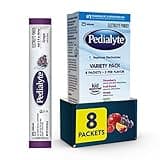 Pedialyte Electrolyte Powder Packets, Variety Pack, Hydration Drink, 8 Single-Serving Powder Packets