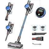 Powerffy 400W/30Kpa Cordless Vacuum Cleaner, 45 mins Rechargeable Stick Vacuum with 1.2 L Dust Cup,80000Rpm Powerful Motor Handheld Stick Vacuum for Hard Floor,Carpet,Pet Hair (N10)