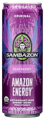 Sambazon, Energy Drink Single Organic, 12 Fl Oz
