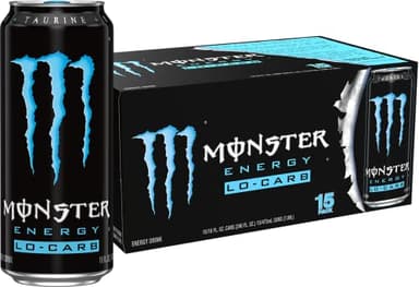 Monster Energy, Lo-Carb Monster, Low Carb Energy Drink, 16 Ounce
