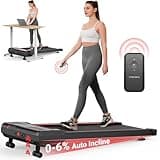 THERUN Walking Pad Treadmill, Treadmills for Home with 6% Auto Incline, 2.5 HP Treadmill with Remote Control, Under Desk Treadmill with 300 lbs Weight Capacity, LED Display, Wide Belt